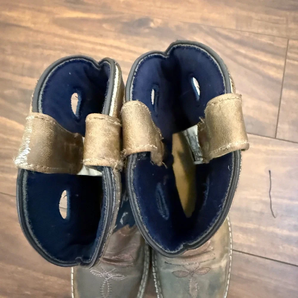 Smoky Mountain Kids Stars and Stripes USA Flag Western Cowboy Boots Size 11 R
